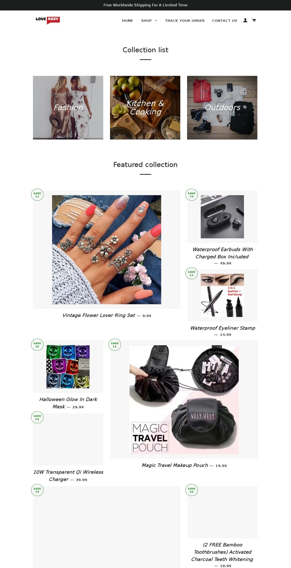 loverosy.com — Shopify storefront screenshot