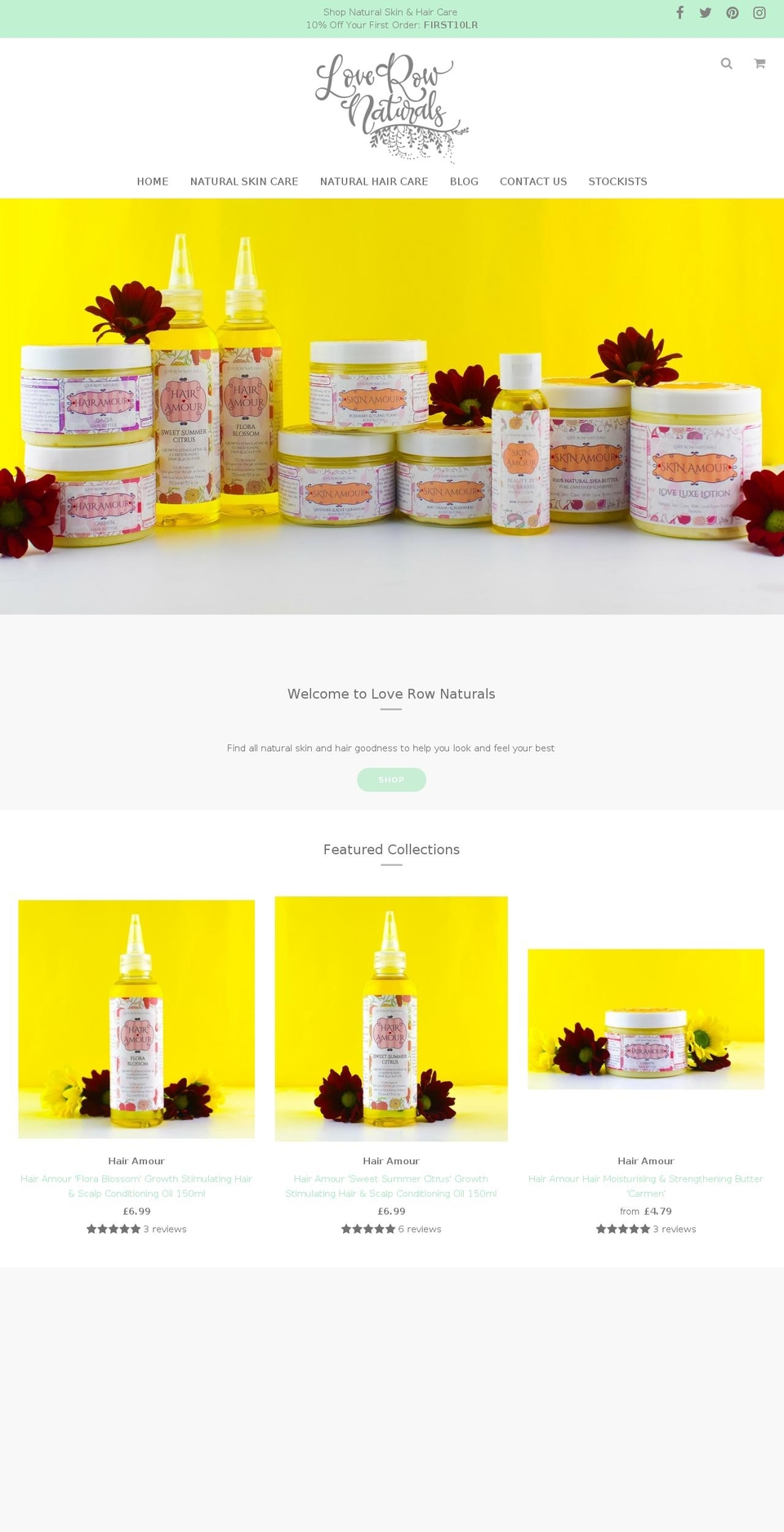 loverow.co shopify website screenshot