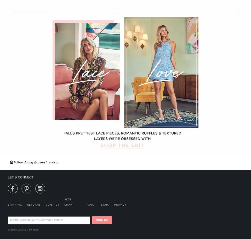 lovers-n-friends.com — Shopify storefront screenshot