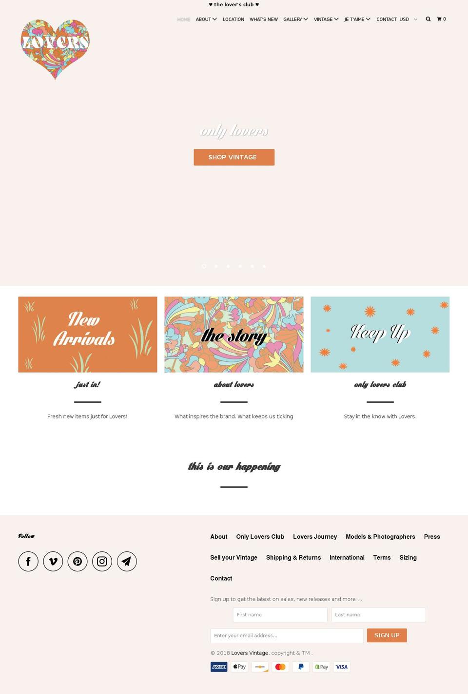 lovers vintage -April-4-2018 Shopify theme site example loversbrand.com