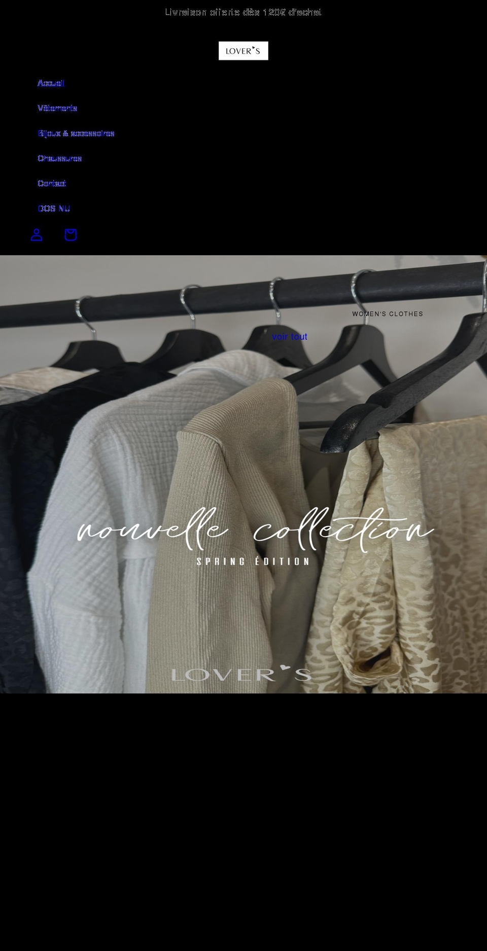 loversclothes.com shopify website screenshot