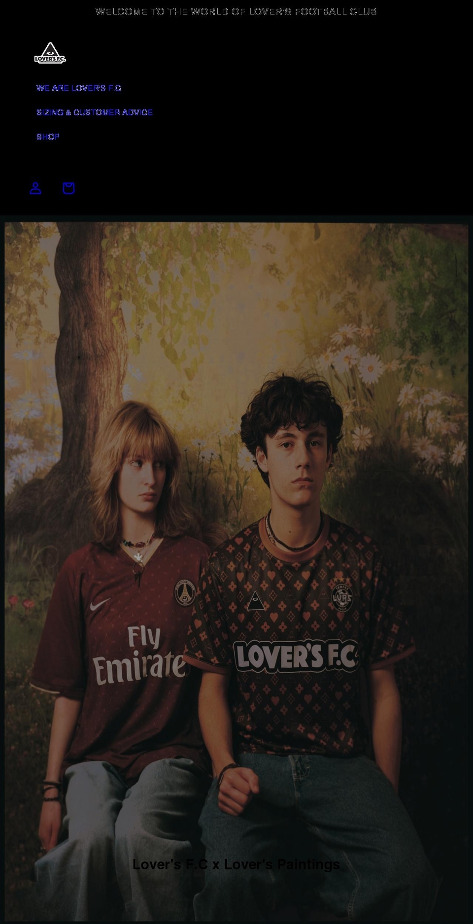 loversfc.com shopify website screenshot