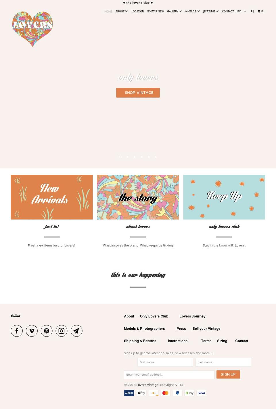 lovers vintage -April-4-2018 Shopify theme site example loversvintage.com