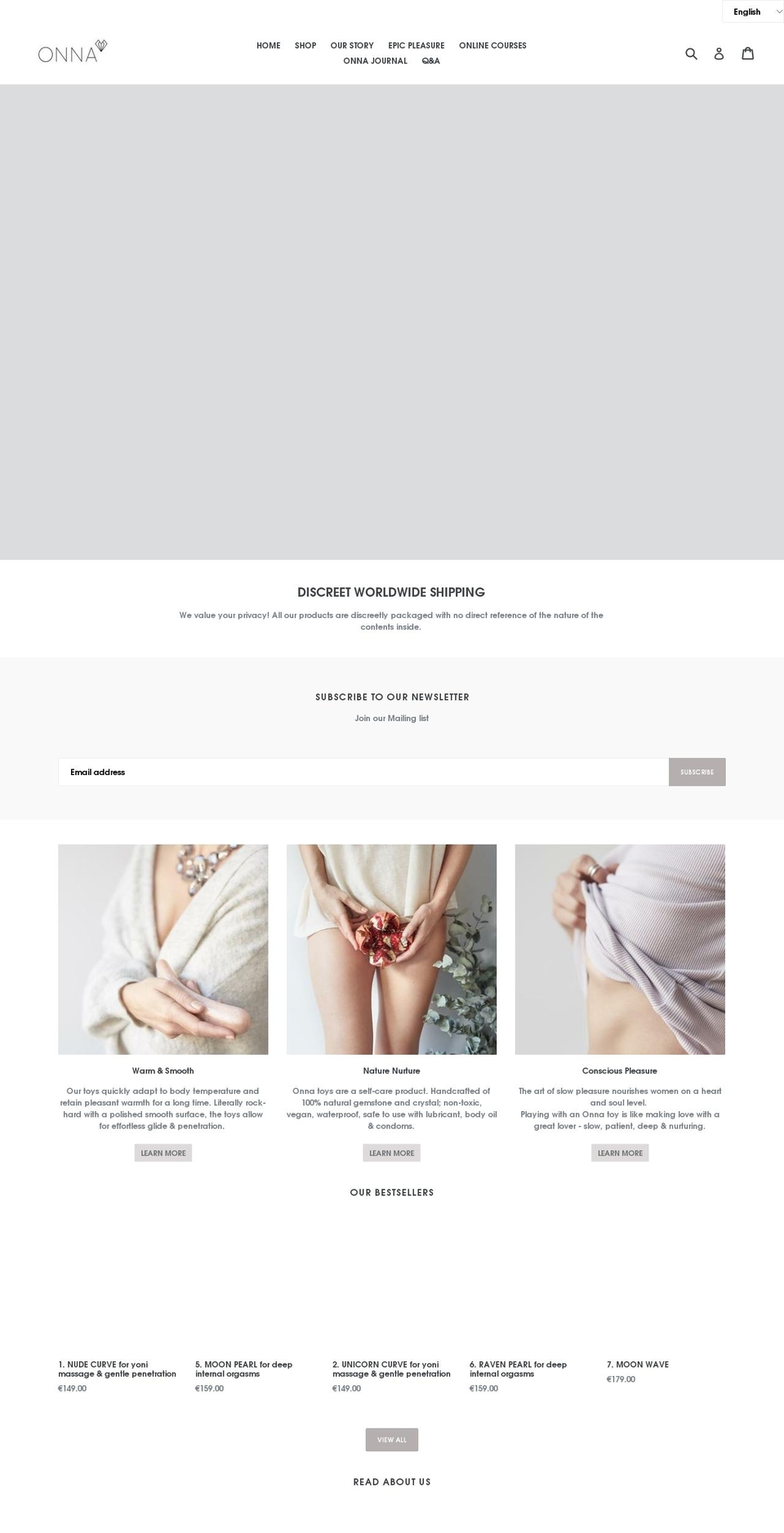 loverubspleasure.com — Shopify storefront screenshot