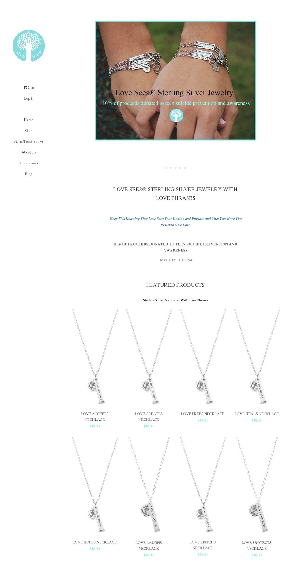 lovesees.net shopify website screenshot