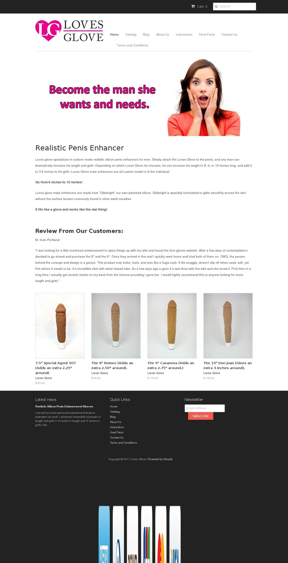 lovesglove.com shopify website screenshot