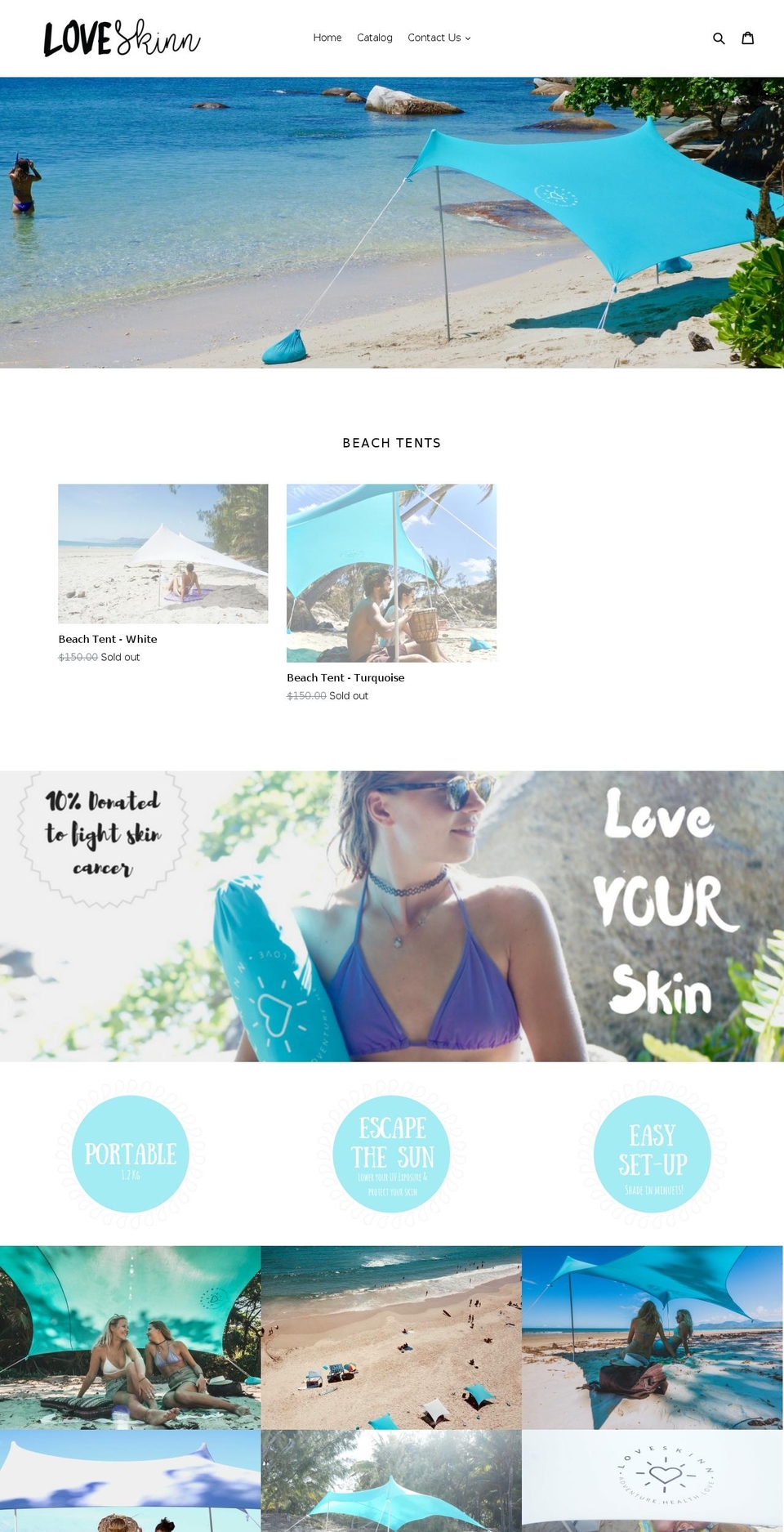 loveskinn.com — Shopify storefront screenshot