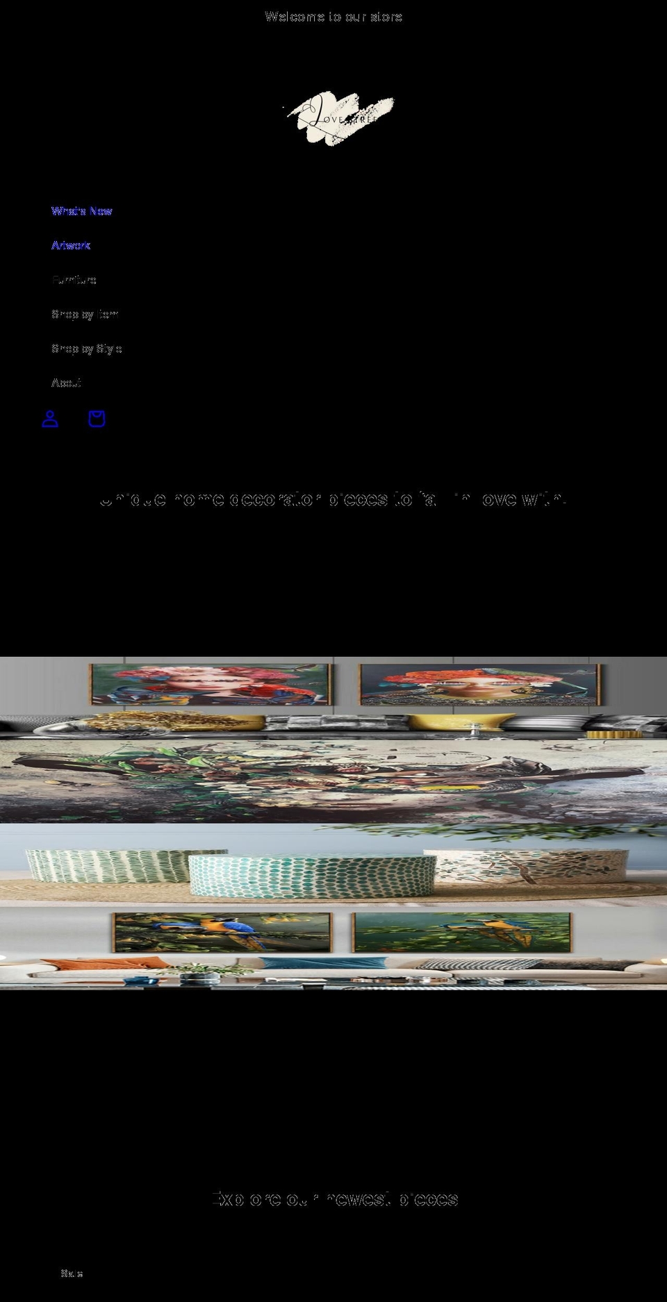 lovestreethomewares.com.au shopify website screenshot