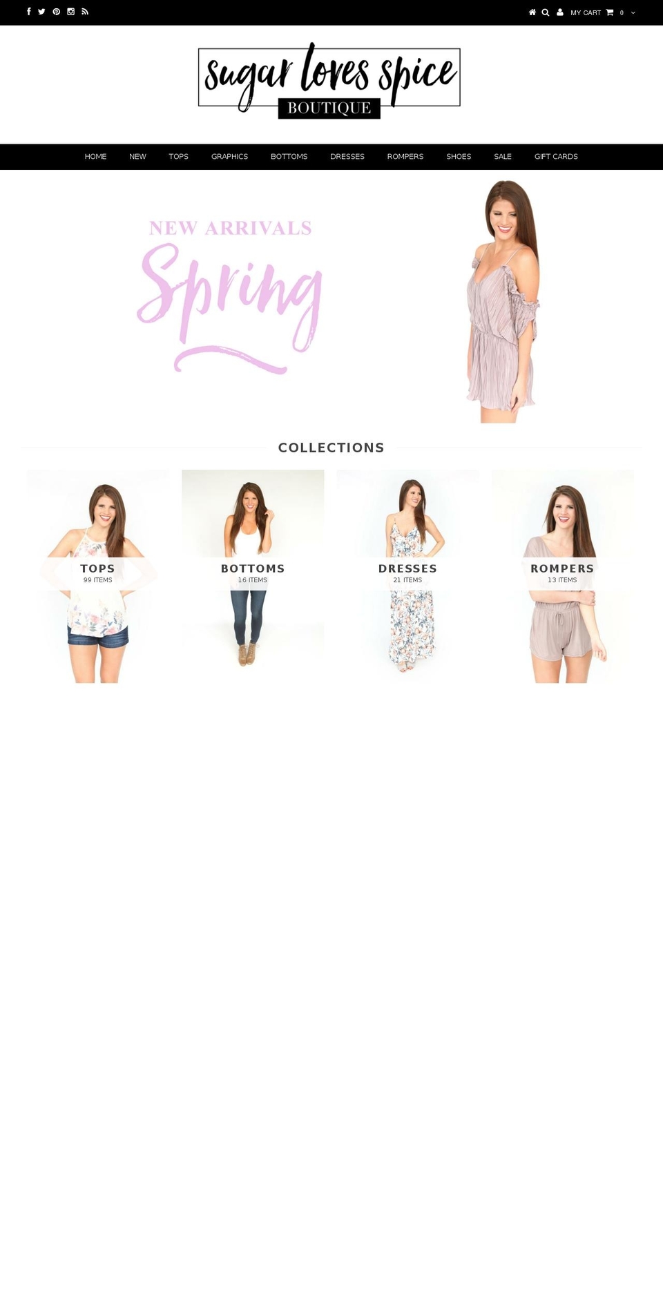 lovesugarjewelry.com shopify website screenshot