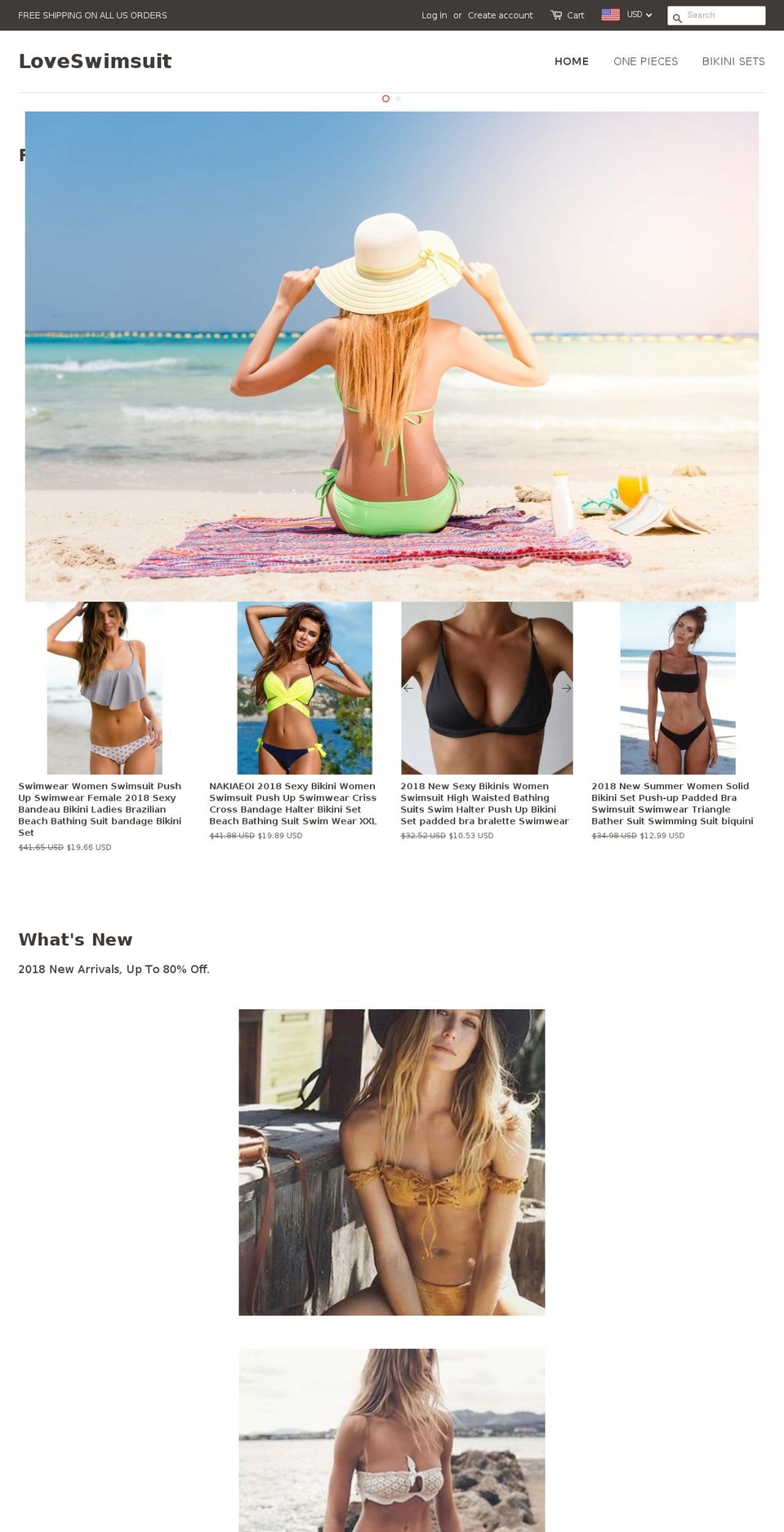 loveswimsuit.com — Shopify storefront screenshot