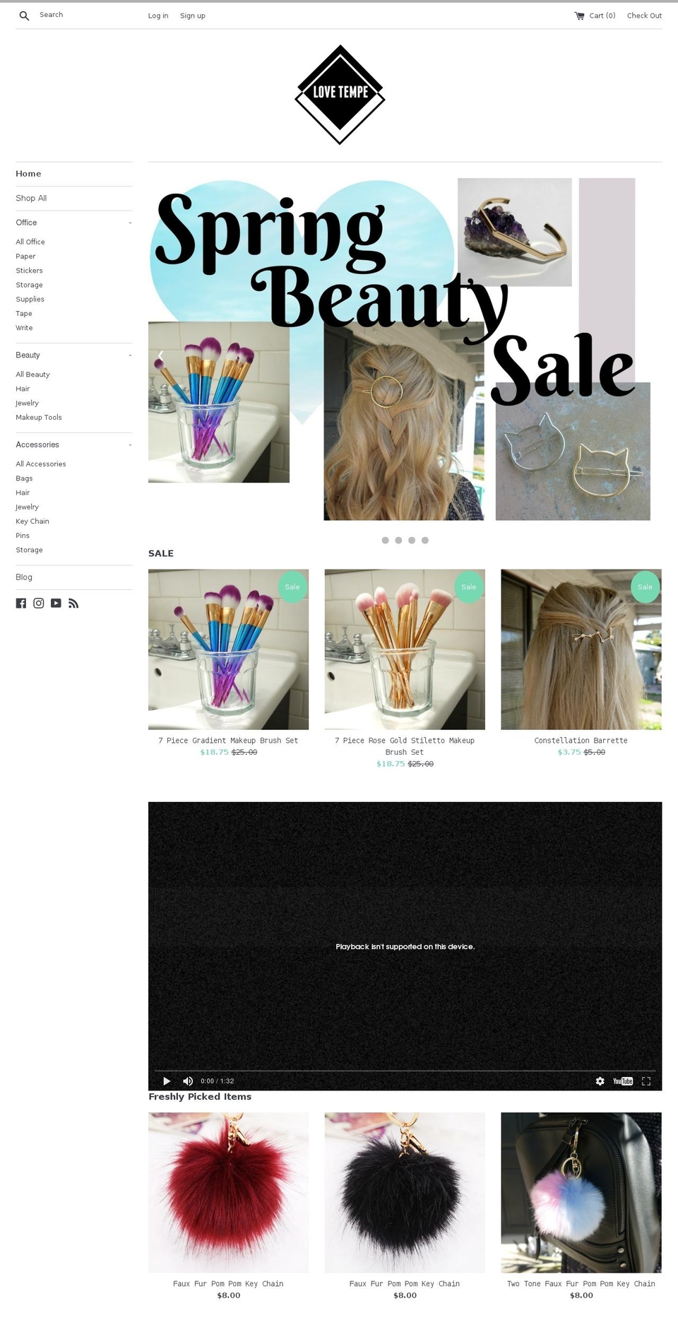 lovetempe.com shopify website screenshot