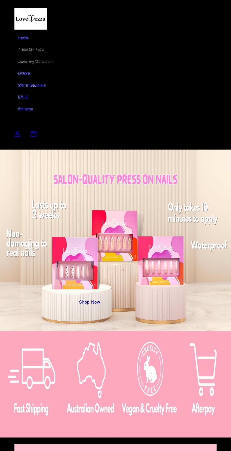 lovetezza.com shopify website screenshot