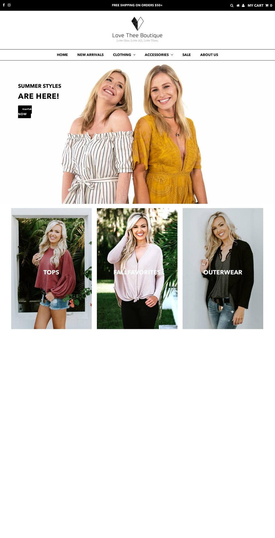 lovetheeboutique.com shopify website screenshot