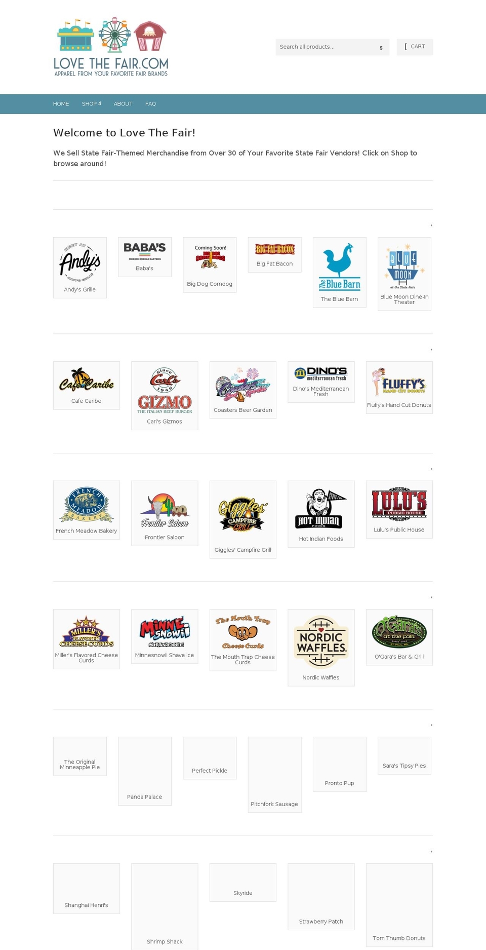 lovethefair.com shopify website screenshot