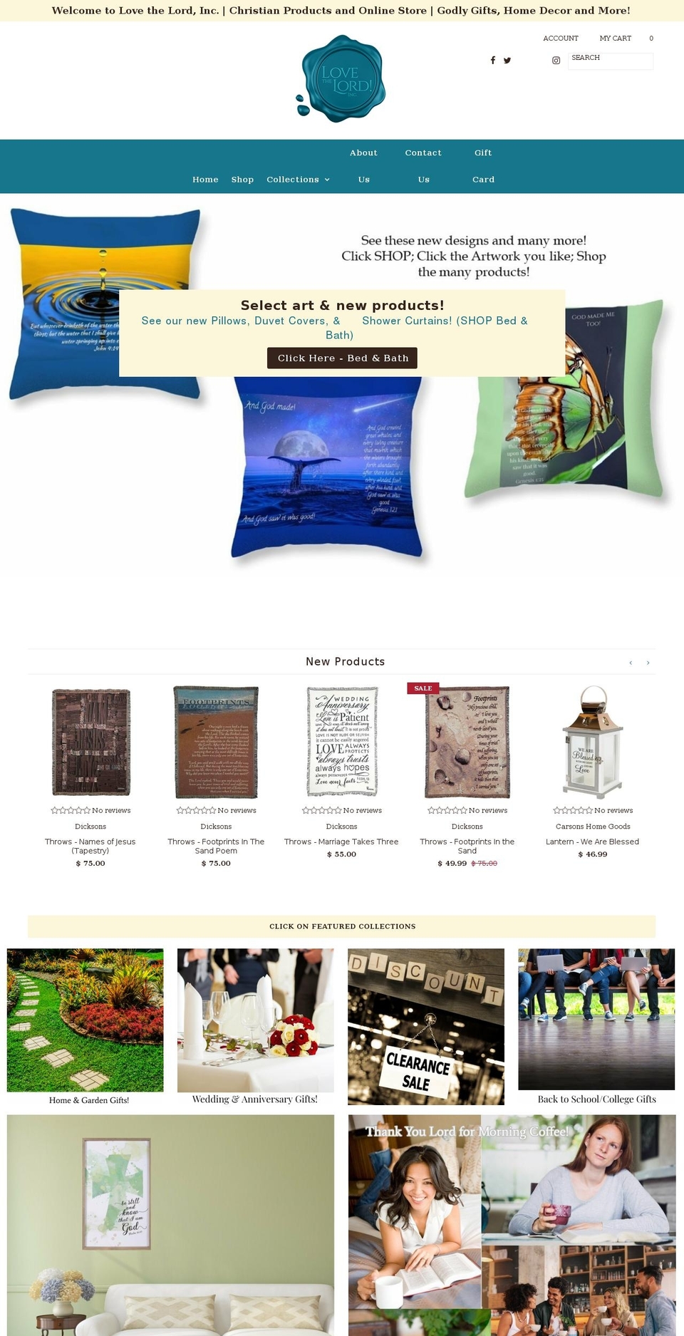 lovethelordincchristianproducts.biz shopify website screenshot
