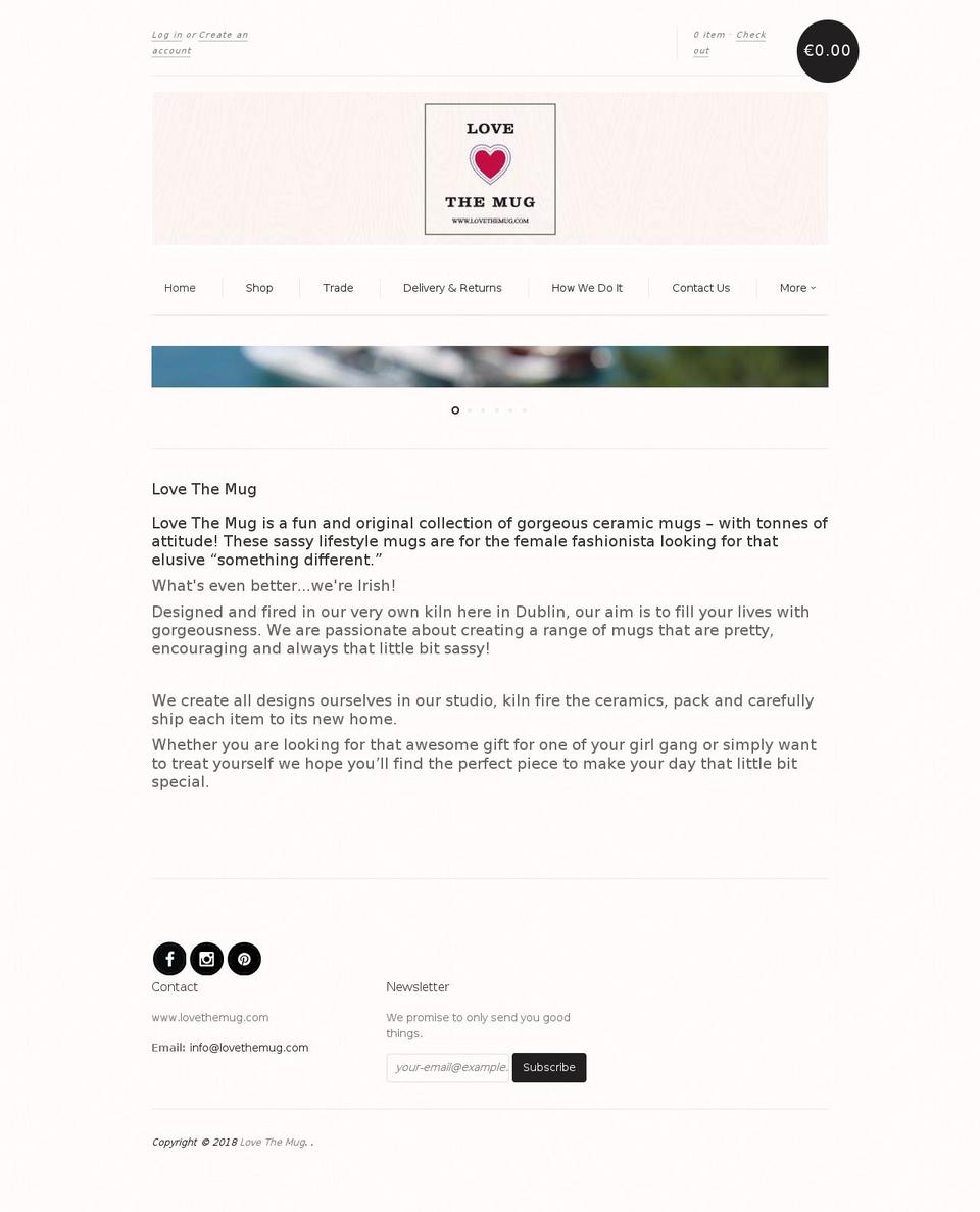 lovethemug.com shopify website screenshot