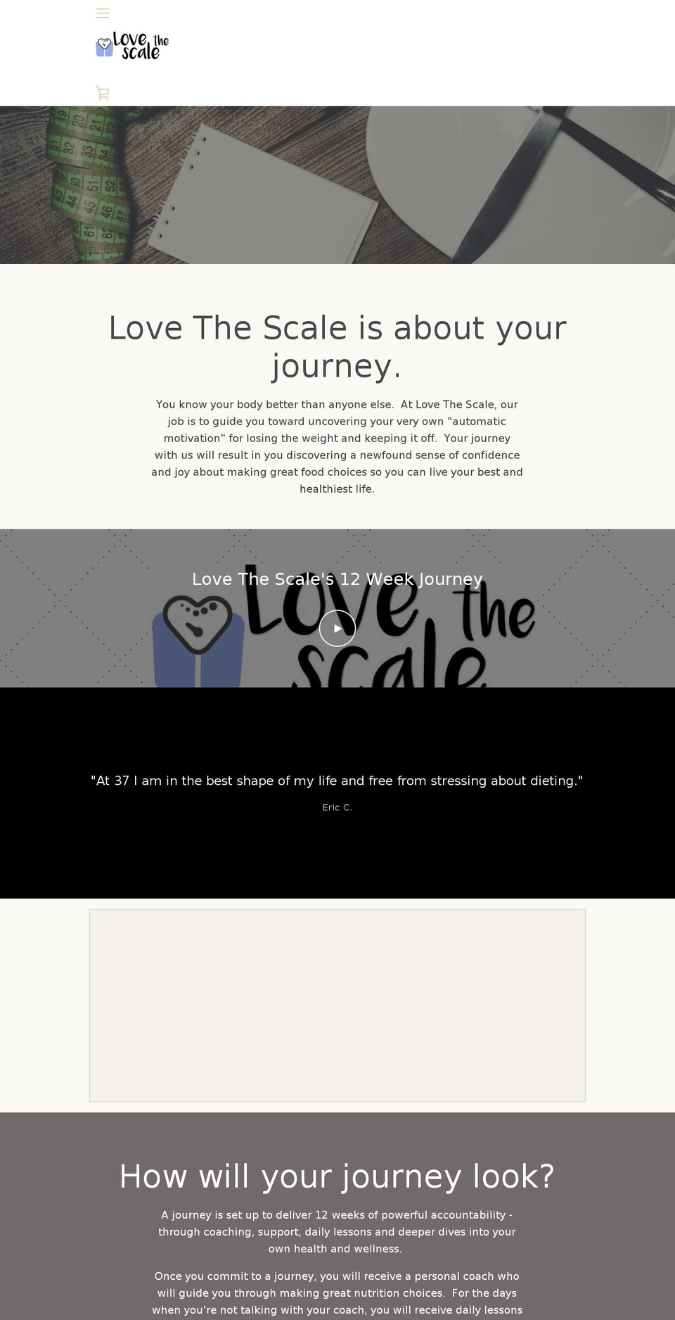 lovethescale.com — Shopify storefront screenshot