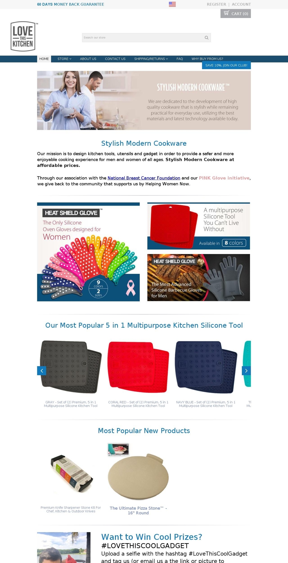 lovethiskitchen.com shopify website screenshot