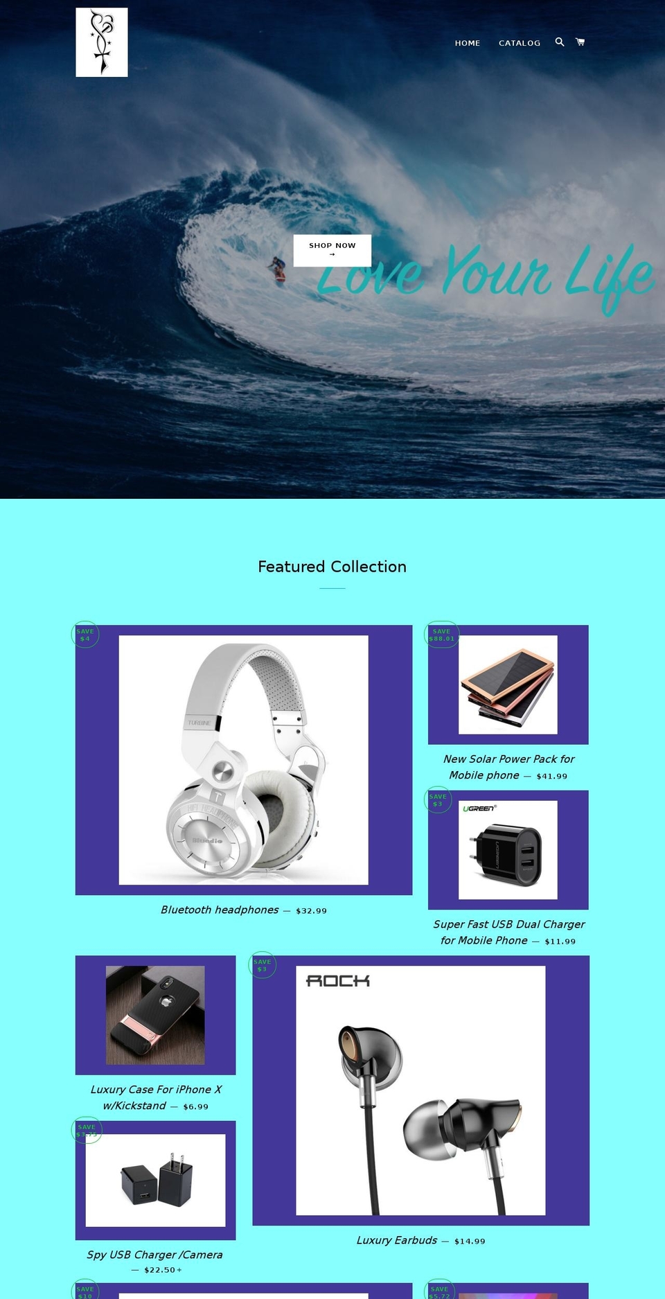 lovethislifeitsyours.com — Shopify storefront screenshot
