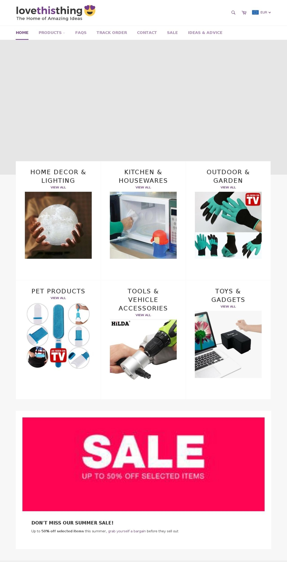 lovethisthing.com — Shopify storefront screenshot