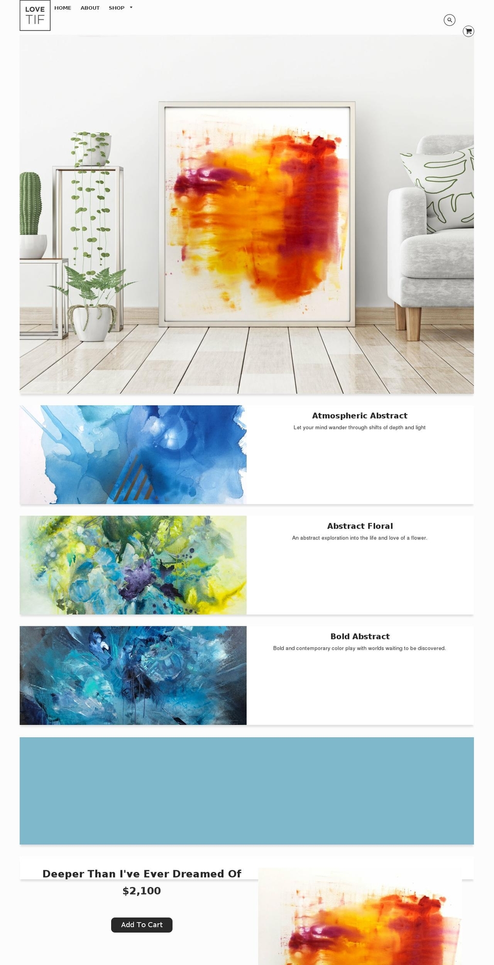 lovetif.com — Shopify storefront screenshot