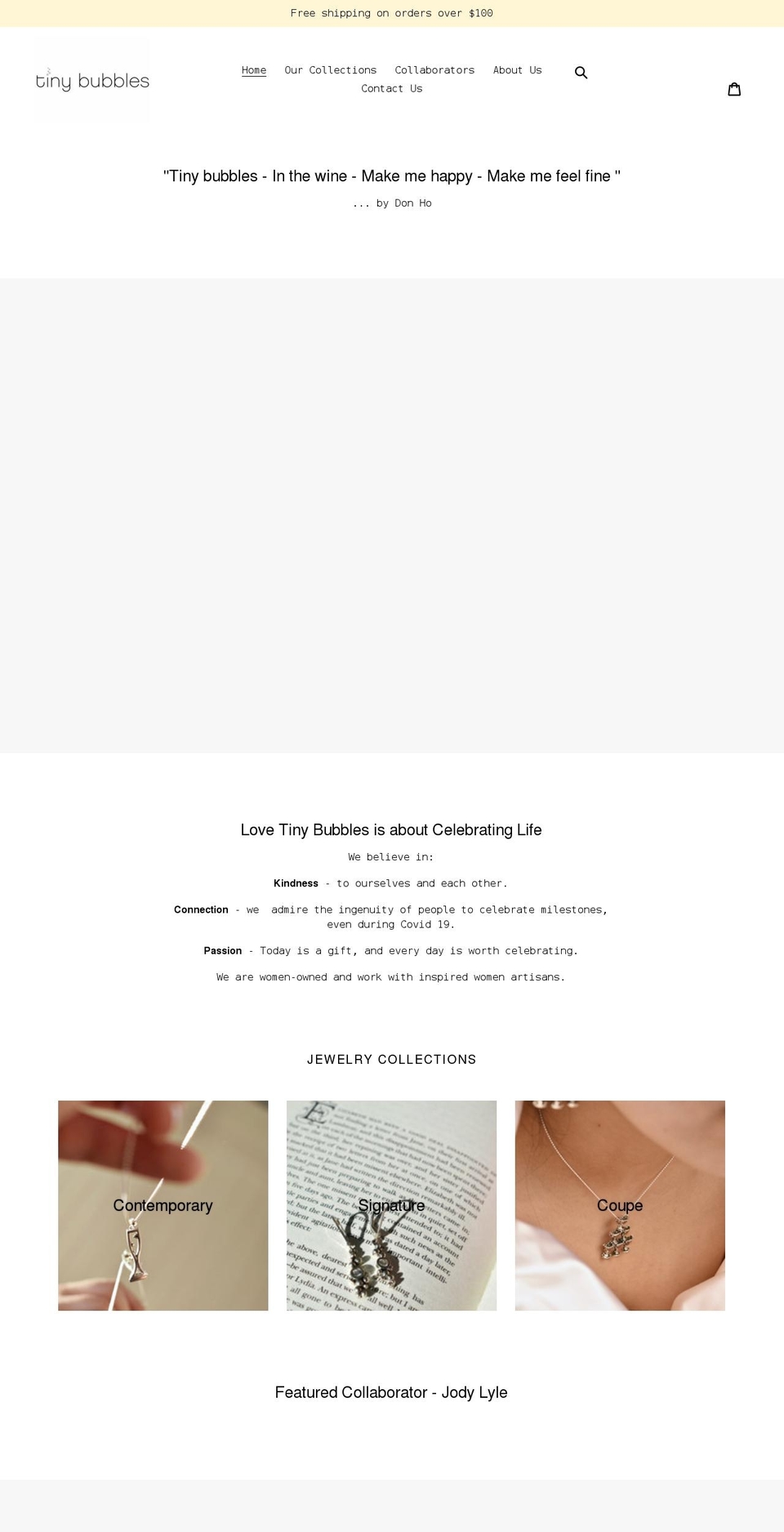 lovetinybubbles.com shopify website screenshot