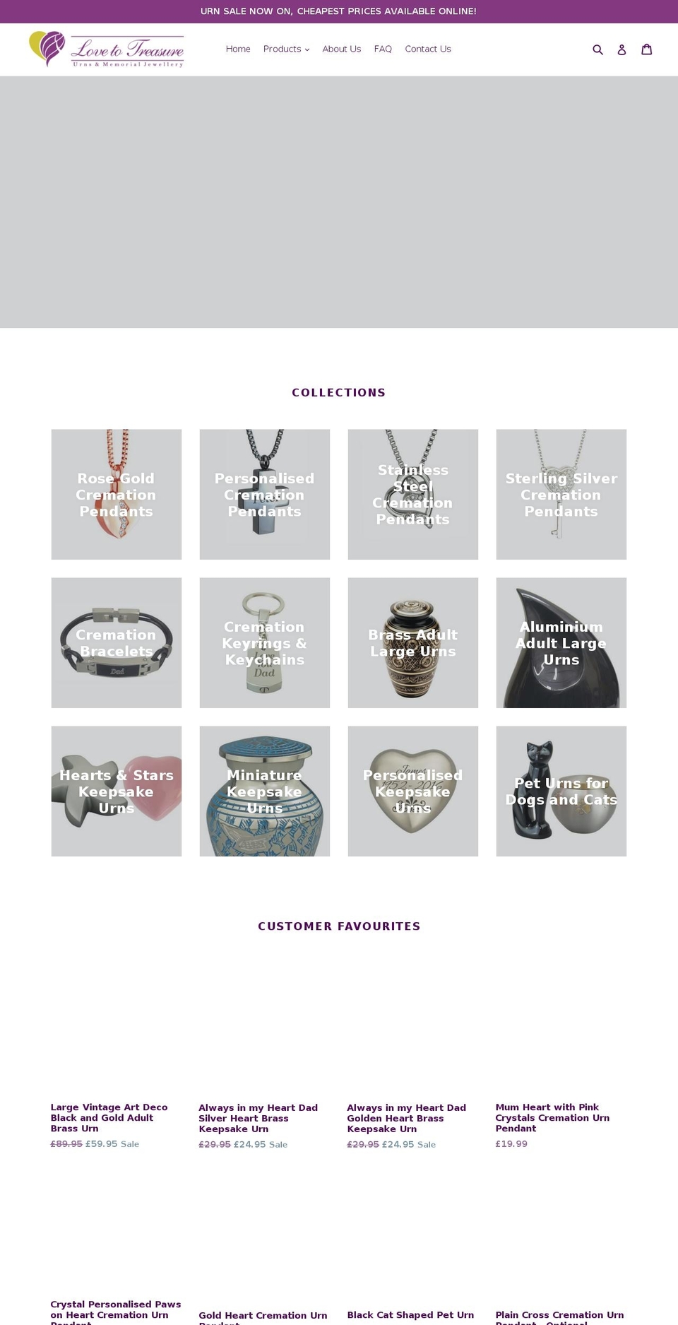 lovetotreasure.com shopify website screenshot
