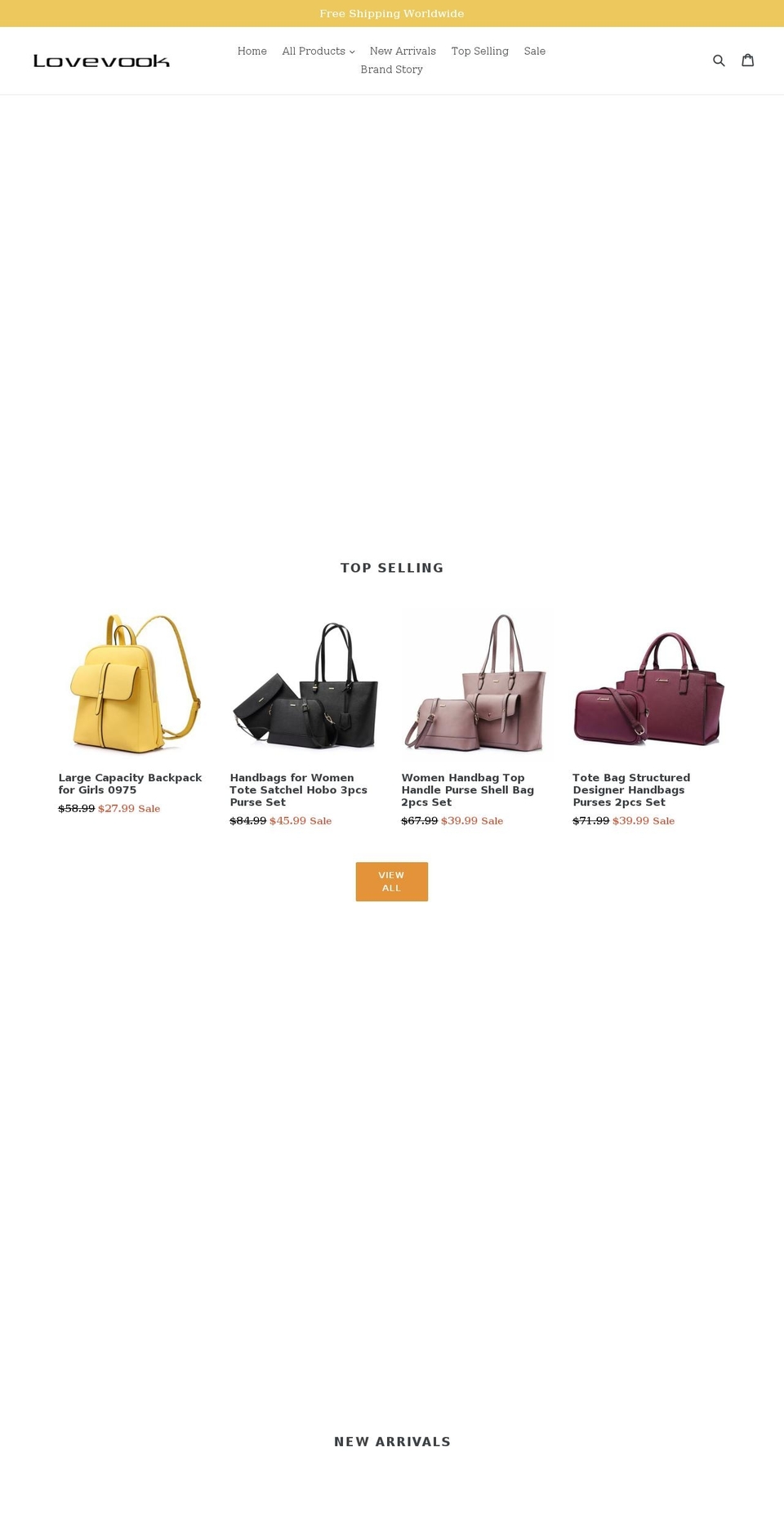 lovevook.com — Shopify storefront screenshot
