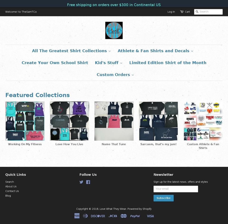 lovewhattheywear.com — Shopify storefront screenshot