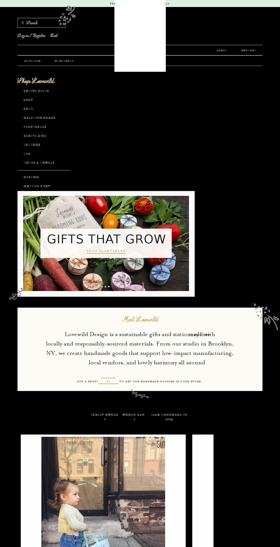 Aeolidia Shopify theme site example lovewild.co