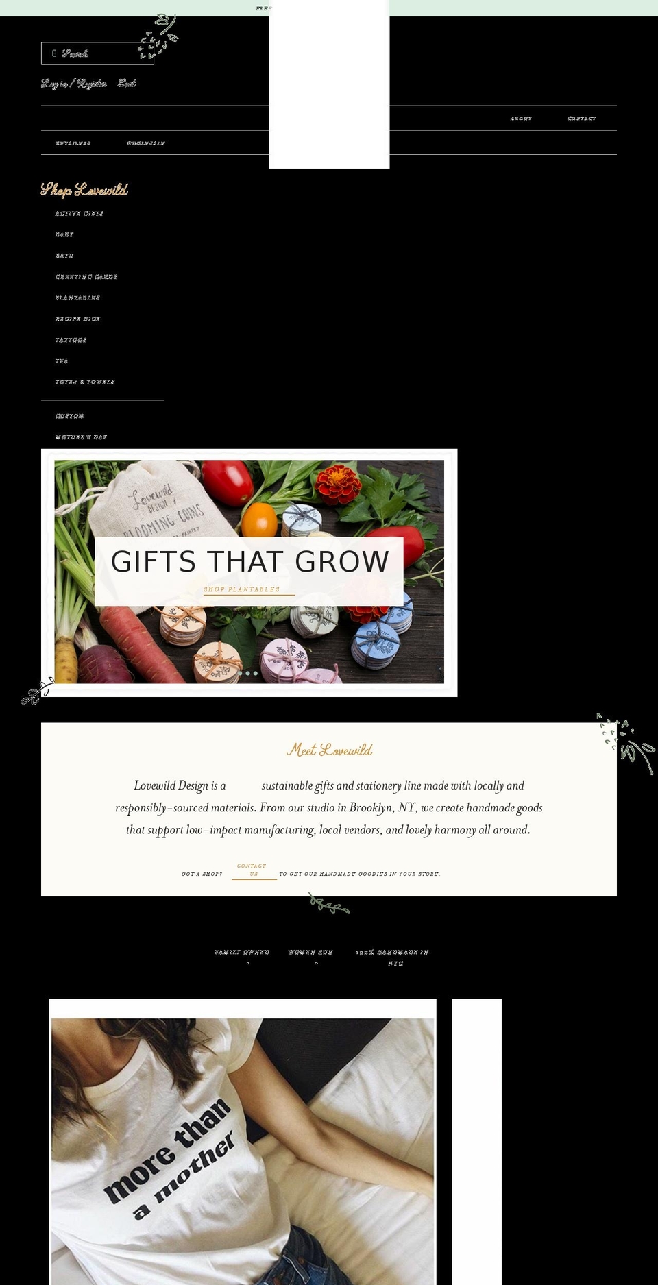 Aeolidia Shopify theme site example lovewilddesign.com