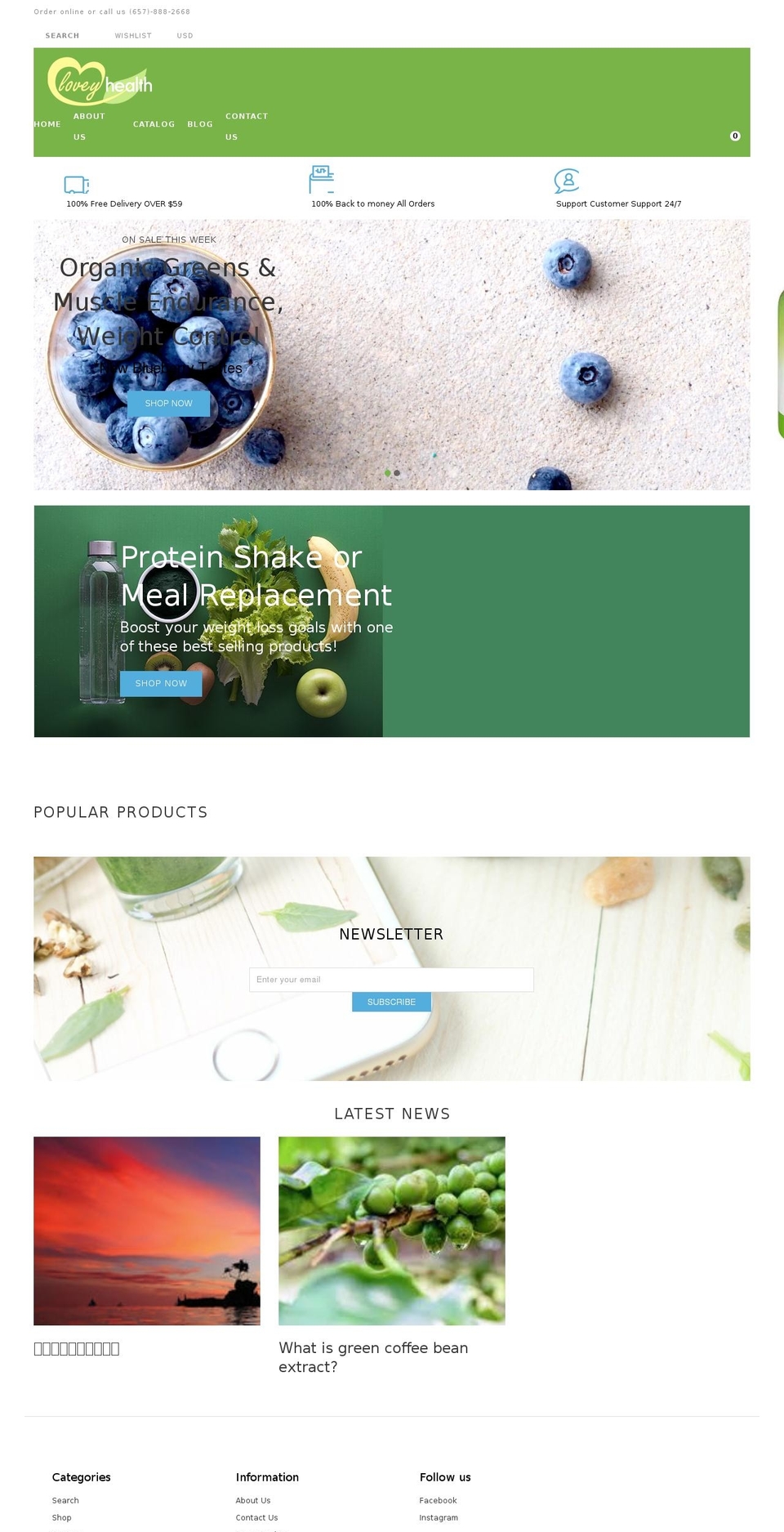loveyhealth.com shopify website screenshot