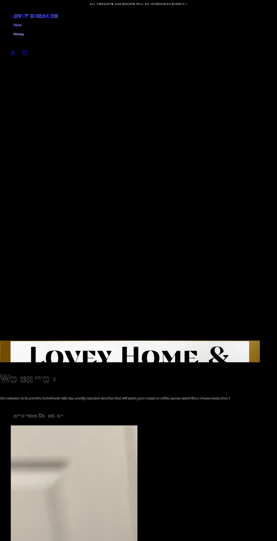 loveyorganics.org shopify website screenshot