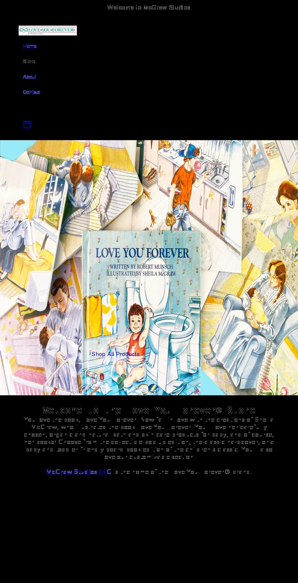loveyouforever.com shopify website screenshot