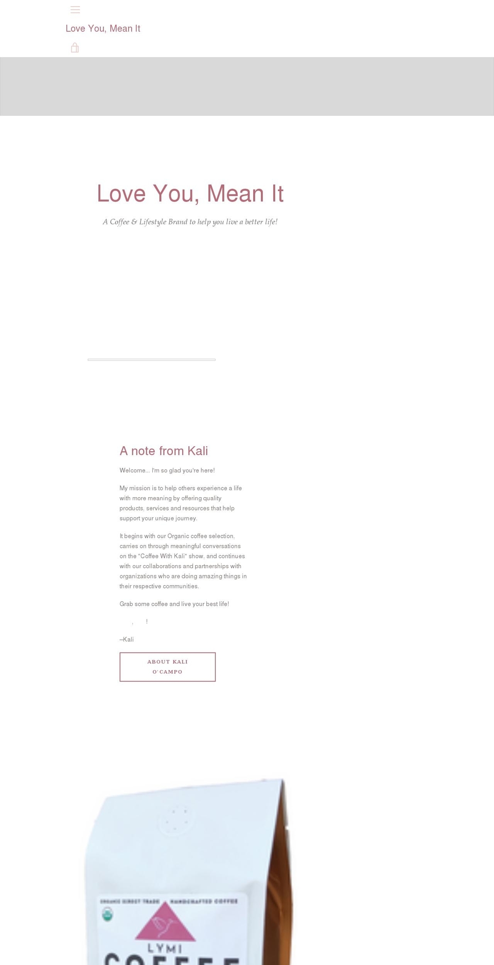 loveyoumeanitbrand.com shopify website screenshot