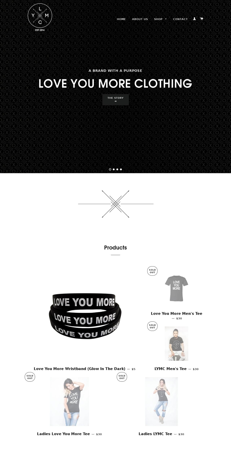 loveyoumoreclothing.com shopify website screenshot
