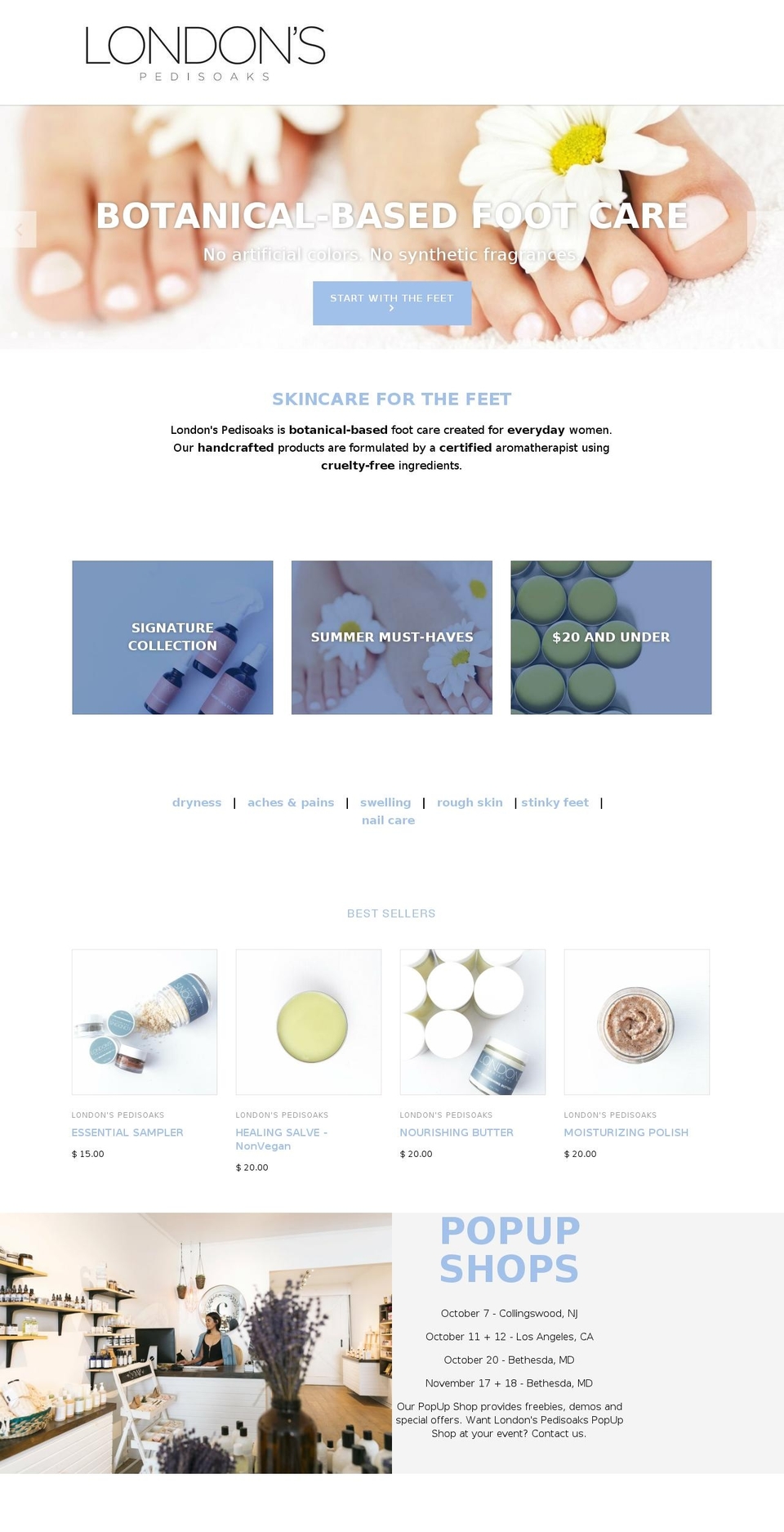 loveyourfeettoday.com — Shopify storefront screenshot