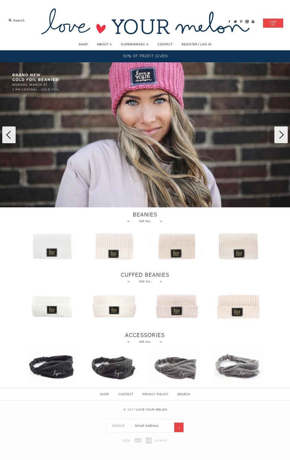 loveyourmelon.com shopify website screenshot