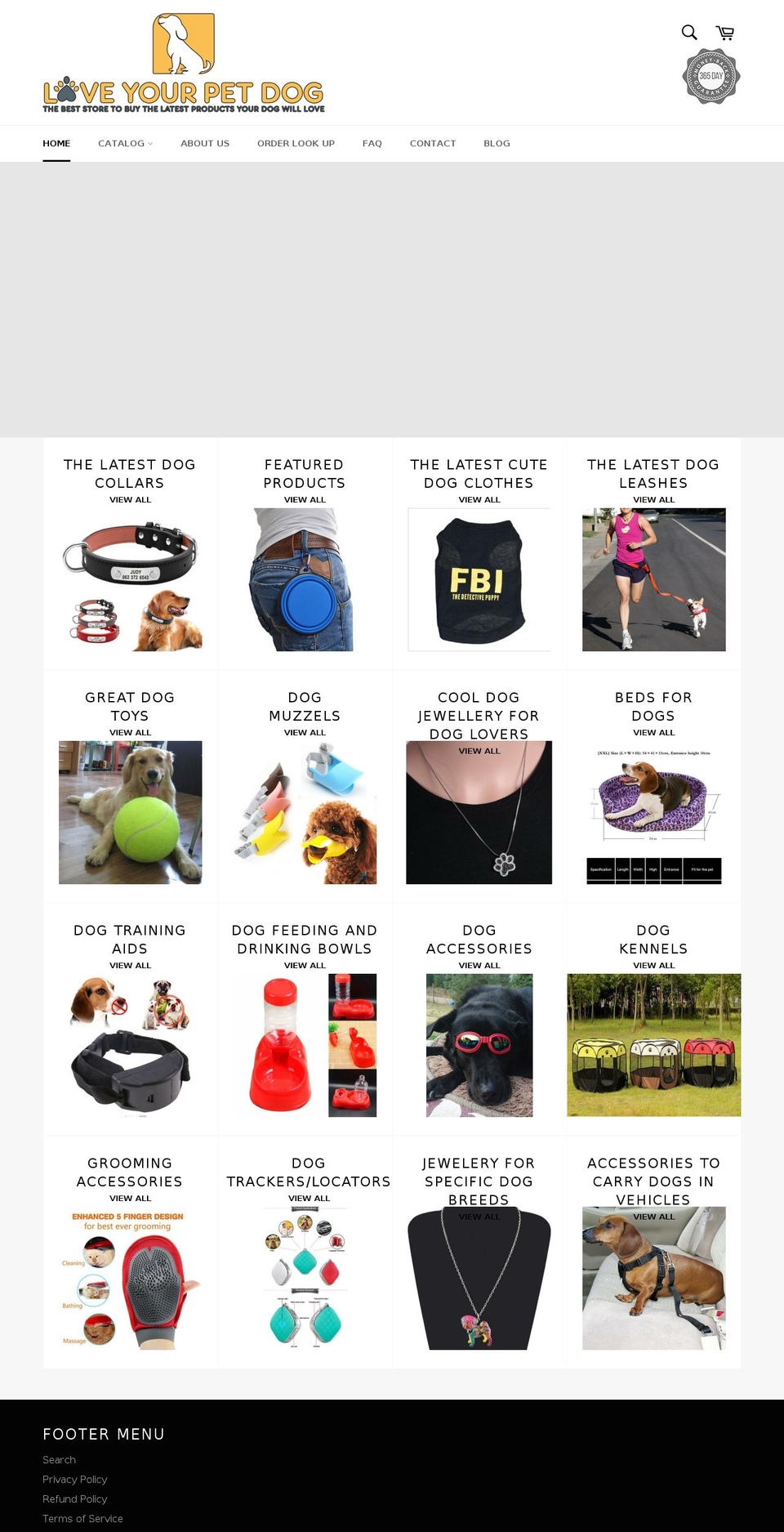 loveyourpetdog.com — Shopify storefront screenshot
