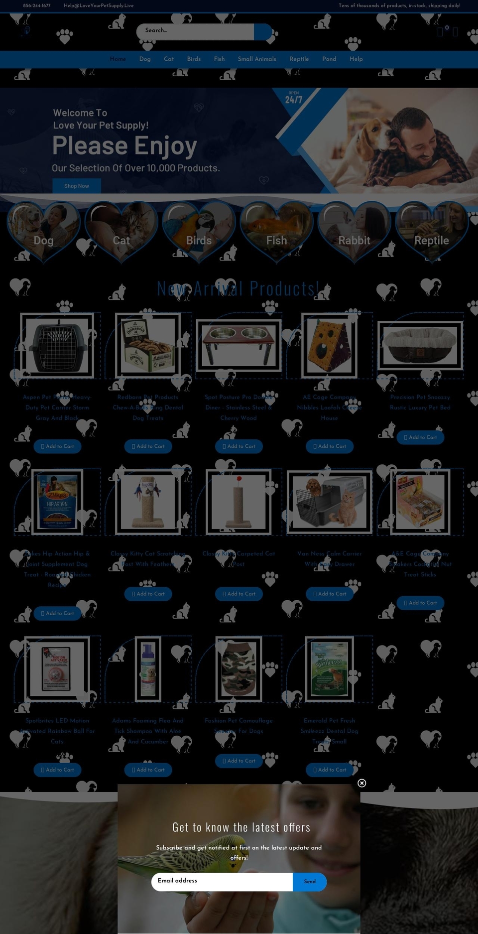 loveyourpetsupply.com shopify website screenshot