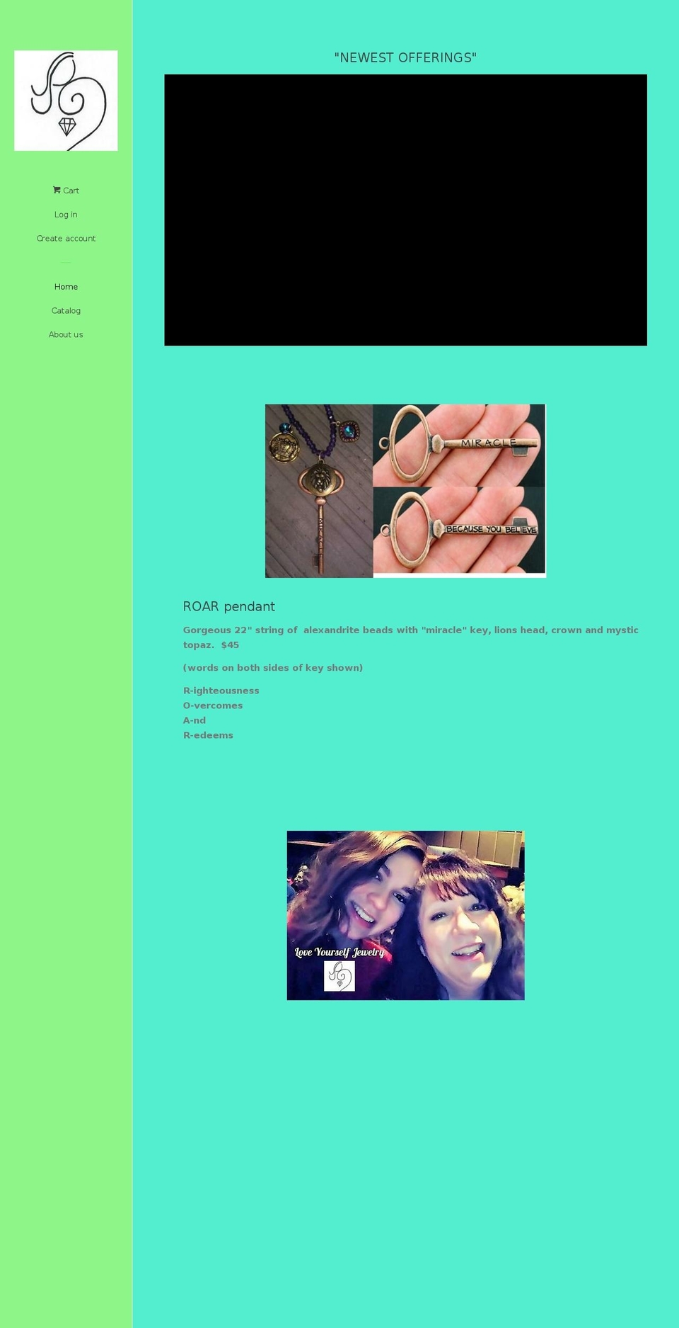loveyourselfjewelry.com — Shopify storefront screenshot