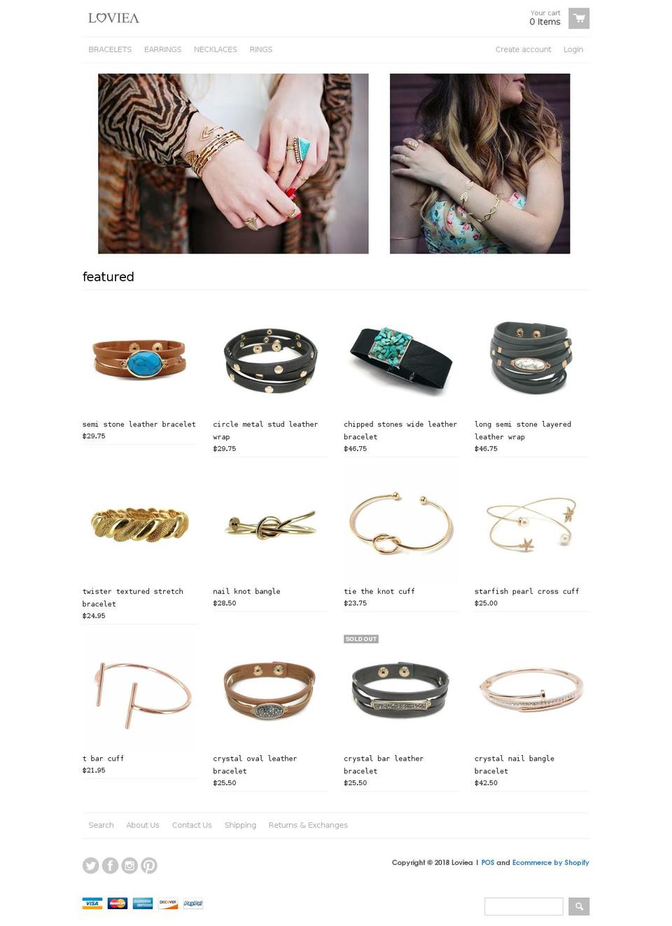 loviea.com — Shopify storefront screenshot
