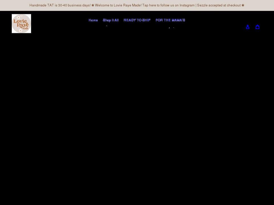 lovierayemade.com shopify website screenshot