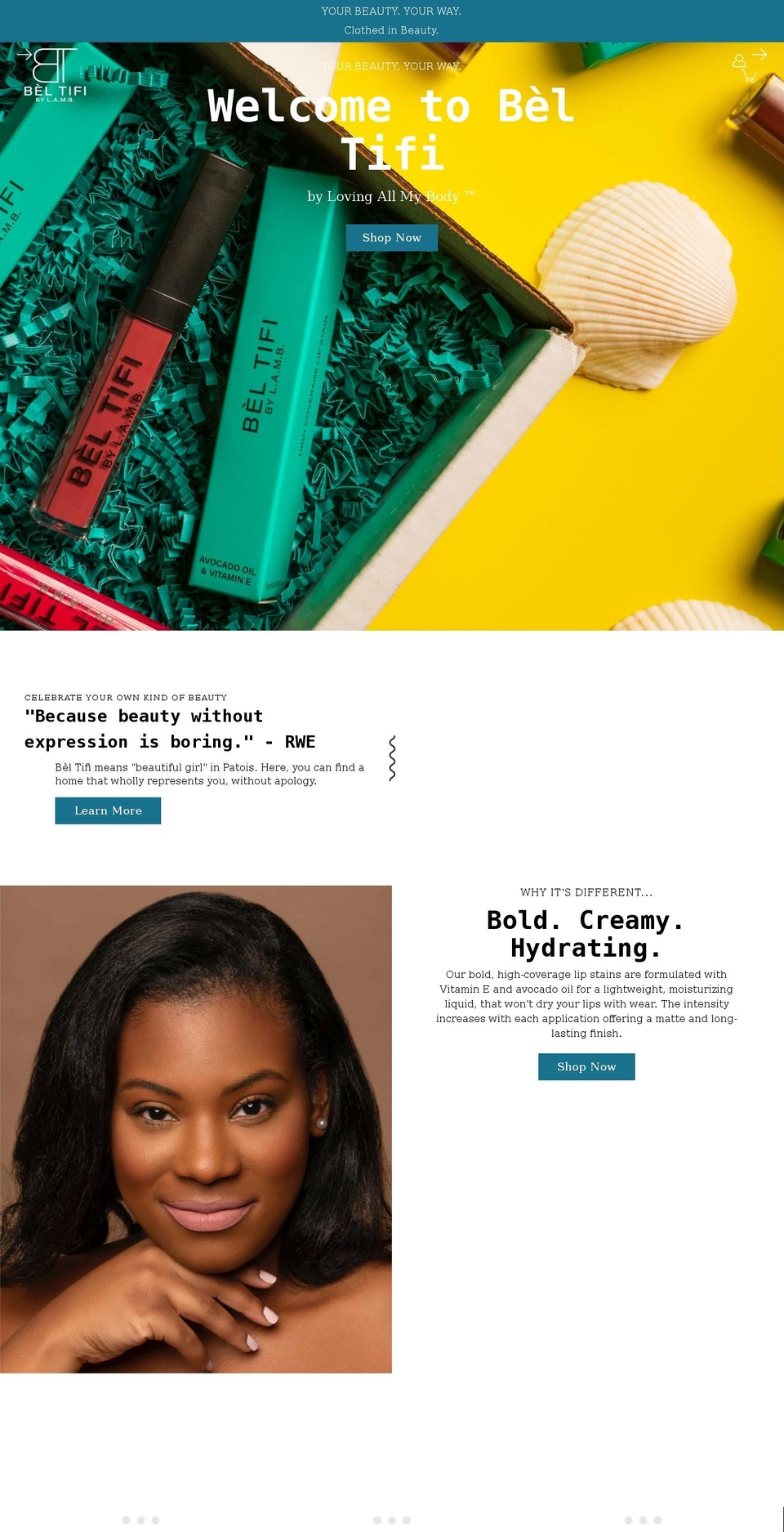 lovingallmybody.com shopify website screenshot