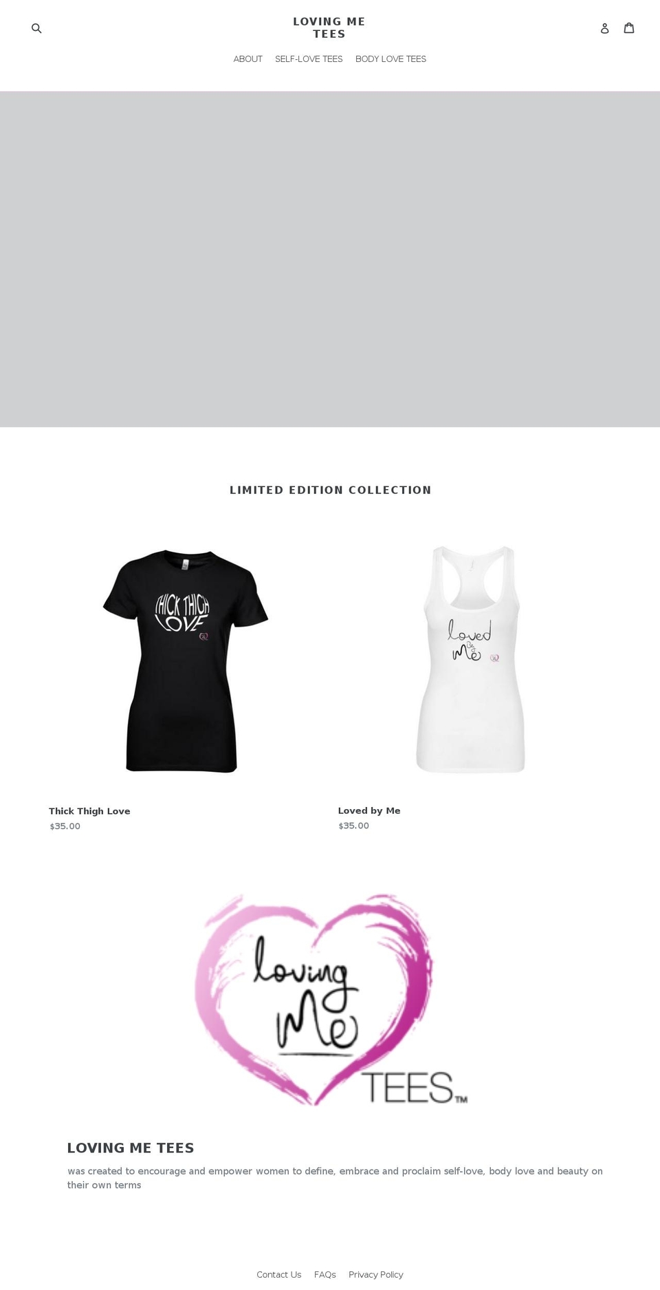 lovingmetees.com shopify website screenshot