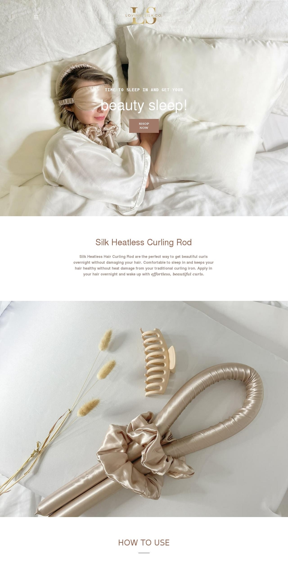 lovingsilkco.com shopify website screenshot