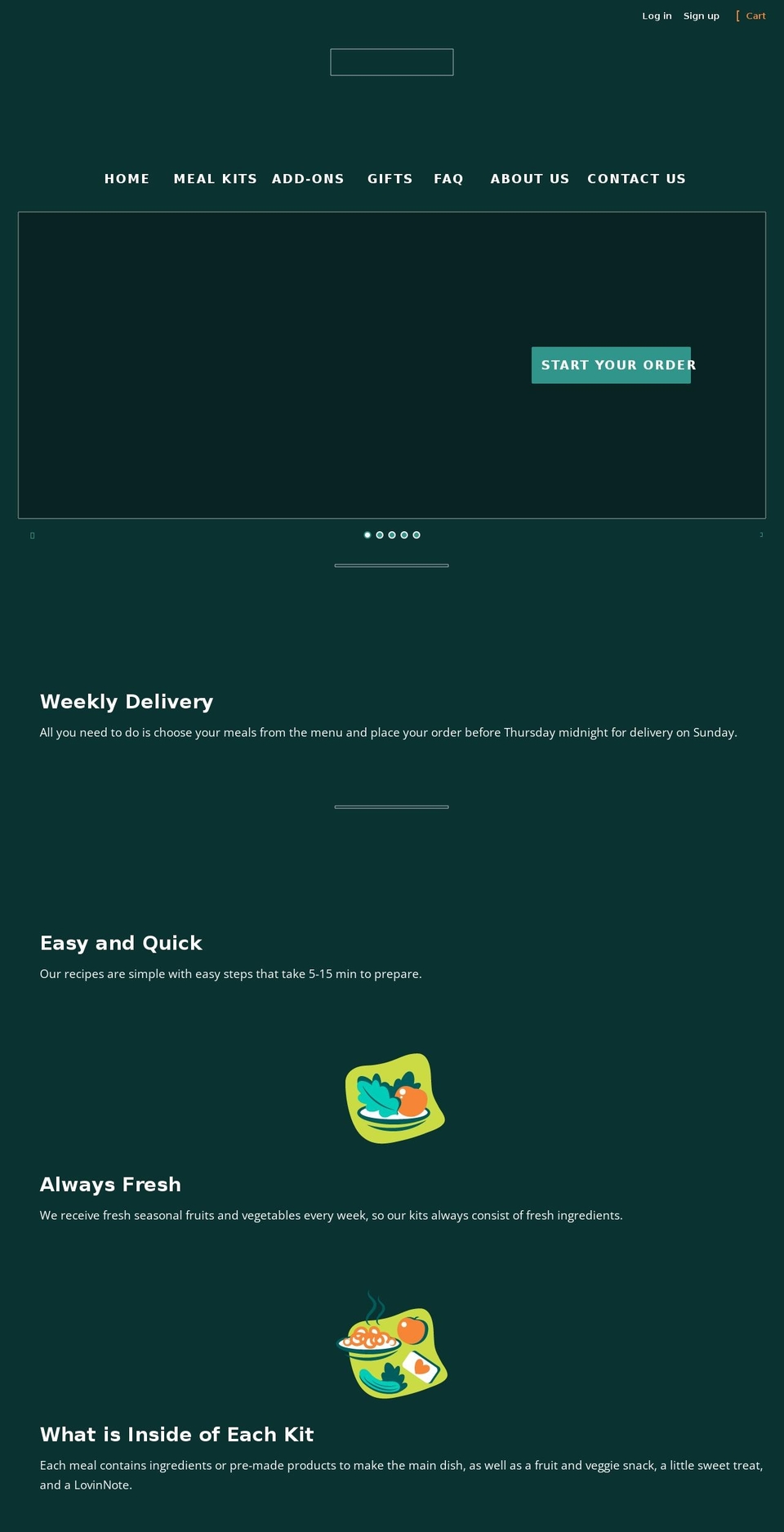 lovinlunch.ca shopify website screenshot