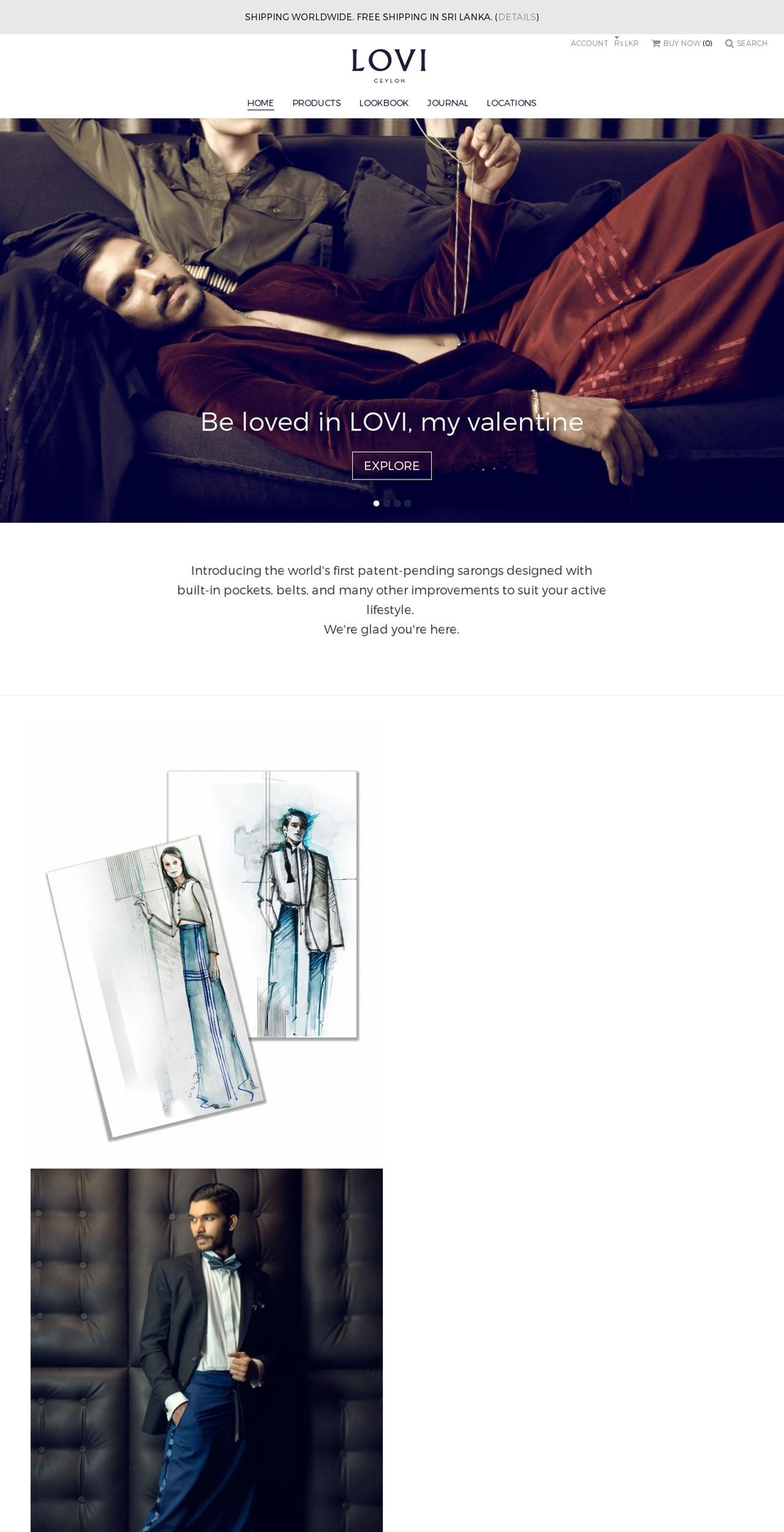 LOVI Sarongs District Shopify theme site example lovisarong.com