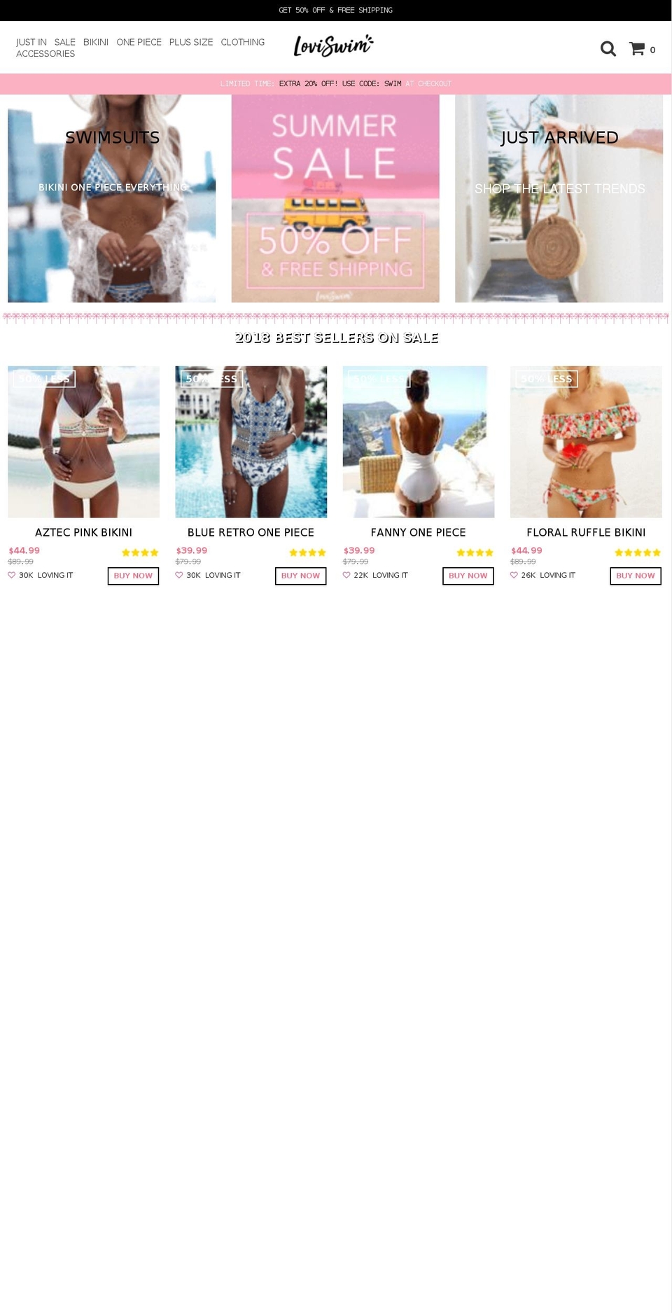 OSIRES TEST v1.5 Shopify theme site example loviswim.com