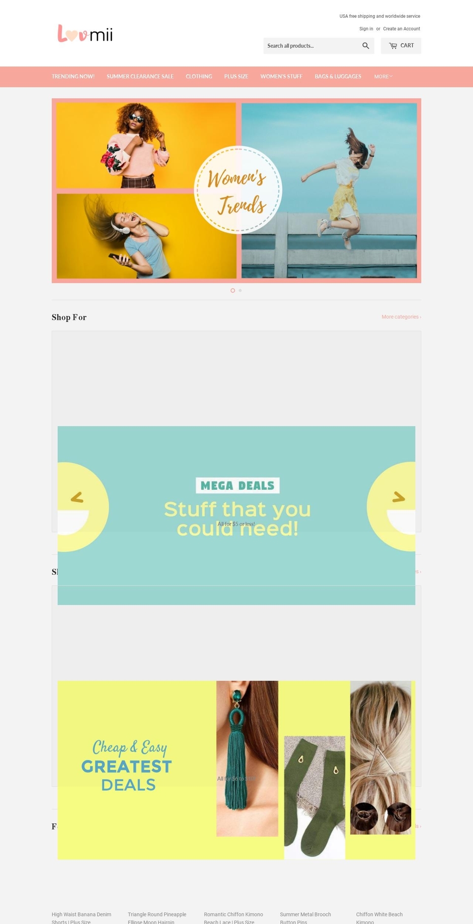 lovmii.com — Shopify storefront screenshot